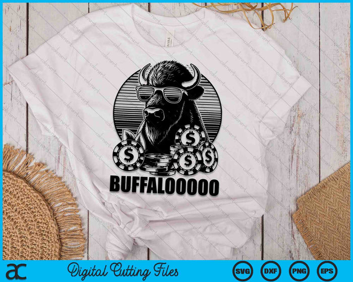 Lucky Buffalo Casino Slot Machine BUFFALOOOOO Gambling SVG PNG Digital Printable Files