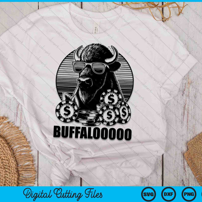 Lucky Buffalo Casino Slot Machine BUFFALOOOOO Gambling SVG PNG Digital Printable Files