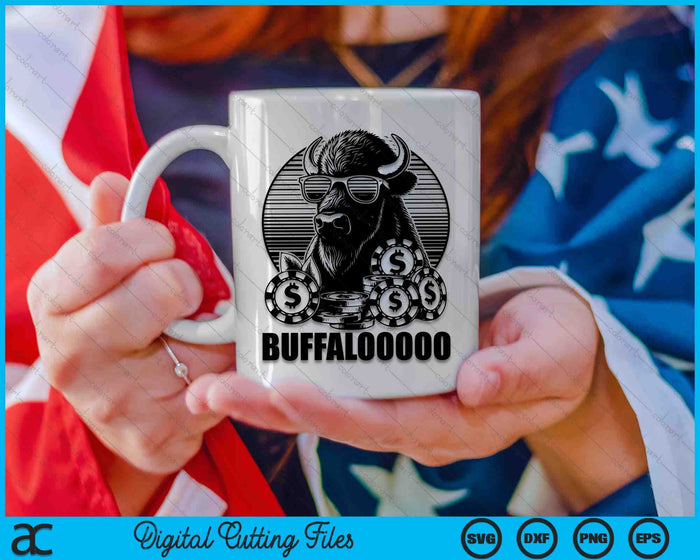 Lucky Buffalo Casino Slot Machine BUFFALOOOOO Gambling SVG PNG Digital Cutting Files