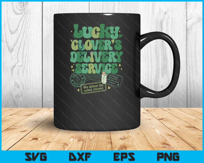 Lucky Clover's Delivery Service L&D Nurse St Patrick's Day SVG PNG Digital Printable Files