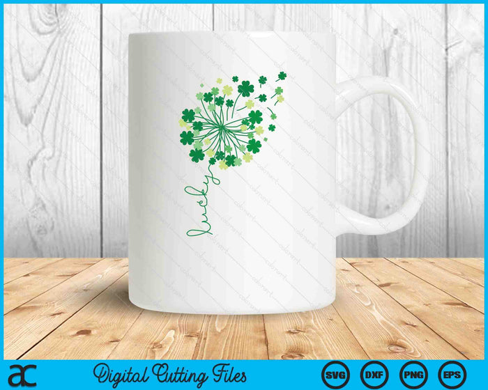 Lucky Dandelion St. Patrick’s Day SVG PNG Digital Printable Files