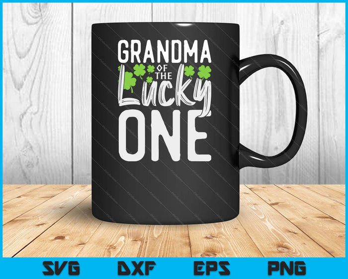 Lucky One First Birthday Grandma Family St. Patrick's Day SVG PNG Digital Cutting Files