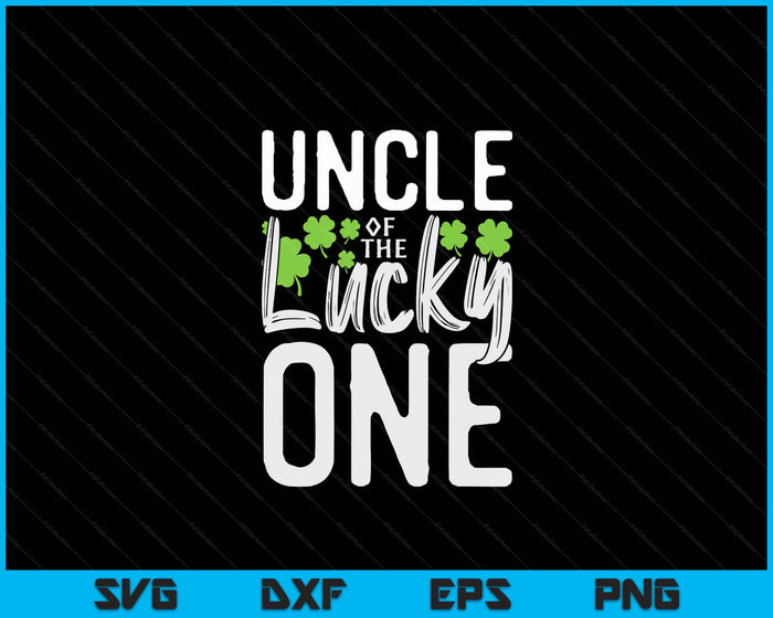 Lucky One eerste verjaardag oom familie St. Patrick's Day SVG PNG digitale snijbestanden