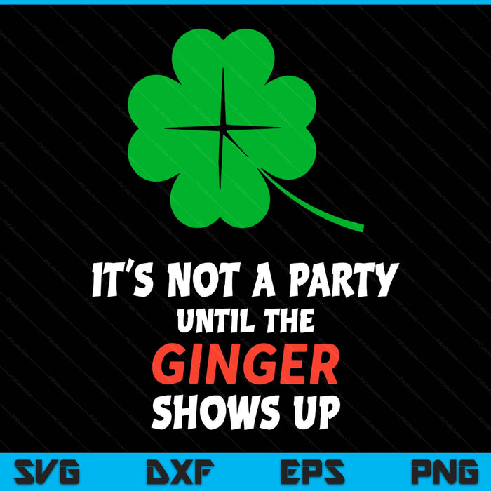 Lucky Shamrock Joke For Ginger St Paddys St Patricks Day SVG PNG Digital Printable Files