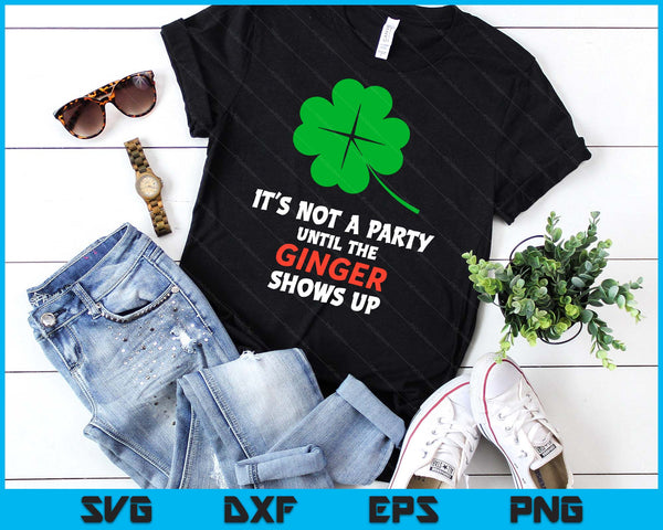 Lucky Shamrock Joke For Ginger St Paddys St Patricks Day SVG PNG Digital Printable Files