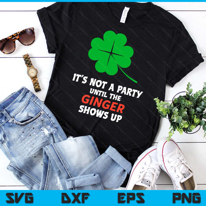 Lucky Shamrock Joke For Ginger St Paddys St Patricks Day SVG PNG Digital Printable Files