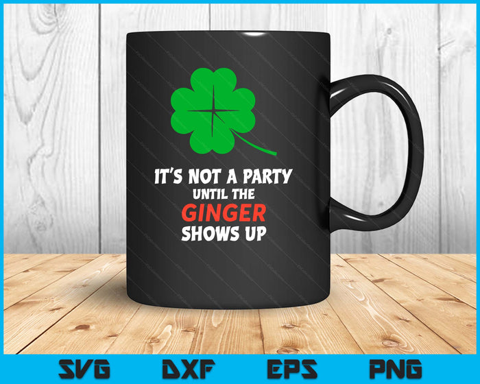 Lucky Shamrock Joke For Ginger St Paddys St Patricks Day SVG PNG Digital Printable Files