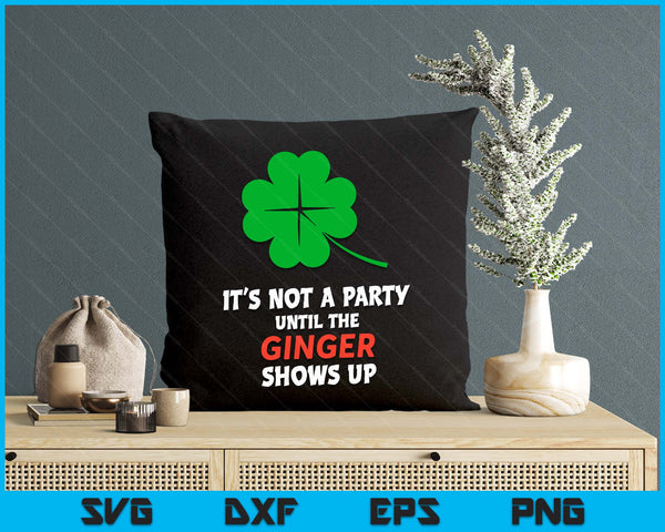 Lucky Shamrock Joke For Ginger St Paddys St Patricks Day SVG PNG Digital Printable Files