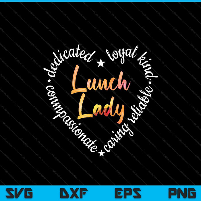 Lunch Lady Cafeteria Worker Dinner Lady Cook Job Profession SVG PNG Digital Cutting Files