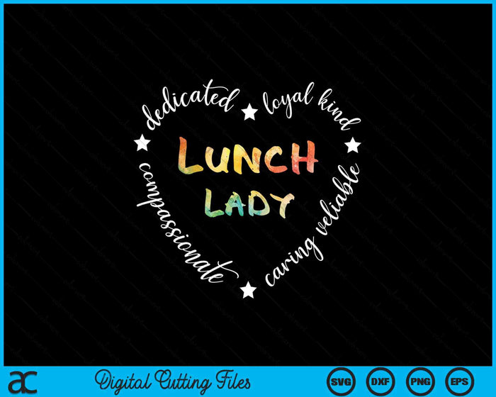 Lunch Lady Cafeteria Worker Dinner Lady Cook Job Profession SVG PNG Digital Cutting Files