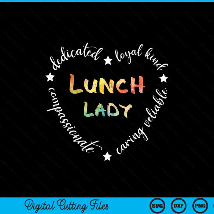 Lunch Lady Cafeteria Worker Dinner Lady Cook Job Profession SVG PNG Digital Cutting Files