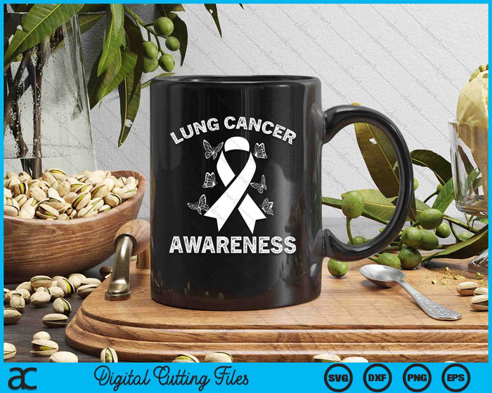 Lung Cancer Awareness SVG PNG Digital Printable Files