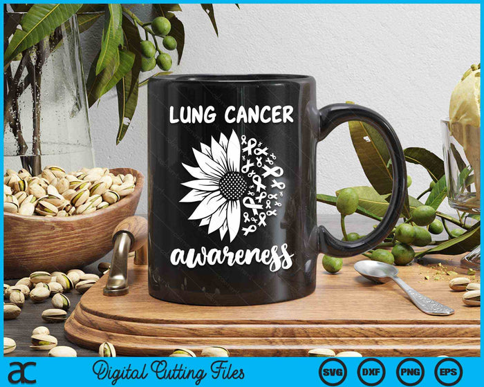 Lung Cancer Awareness SVG PNG Digital Cutting Files