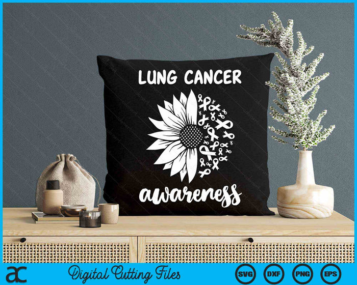 Lung Cancer Awareness SVG PNG Digital Cutting Files