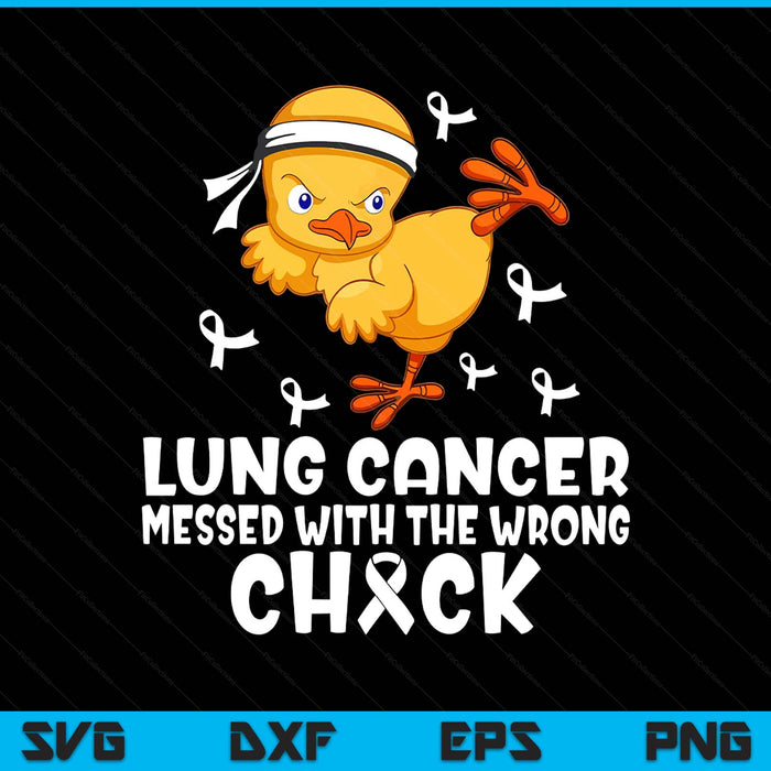 Lung cancer messed with the wrong chick SVG cut file