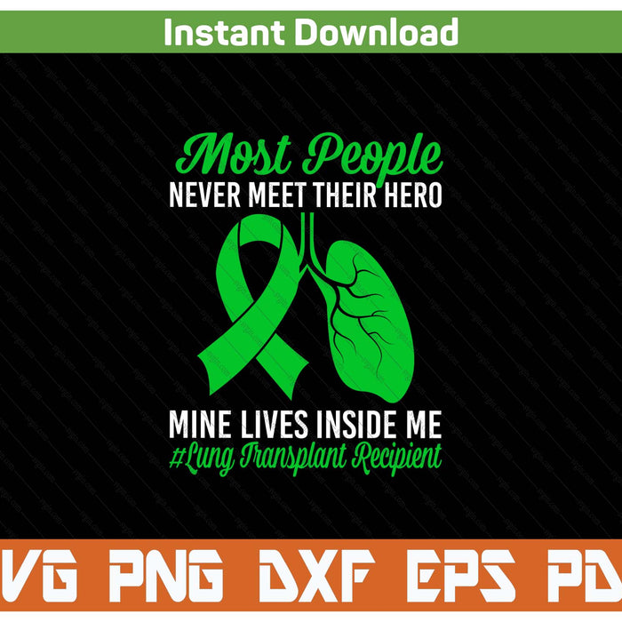 Lung transplant warrior awareness SVG cut file