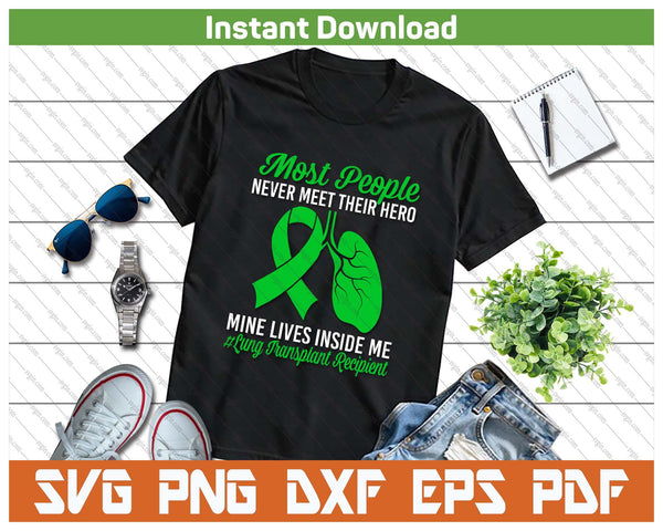 Lung Transplant Warrior Awareness SVG PNG Cutting Files