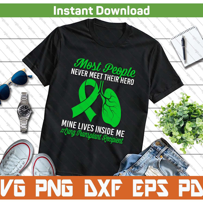 Lung Transplant Warrior Awareness SVG PNG Cutting Files