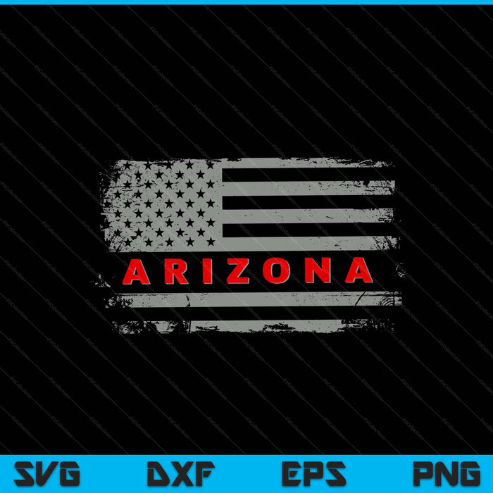 Luv USA Arizona American state 4th of July SVG cut file