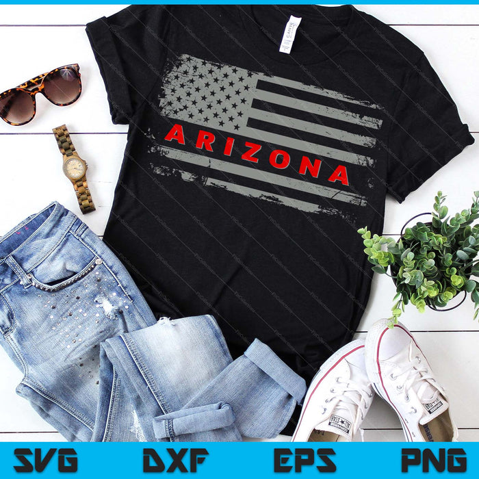 Luv Tee USA Arizona American State 4th Of July SVG PNG Digital Printable Files