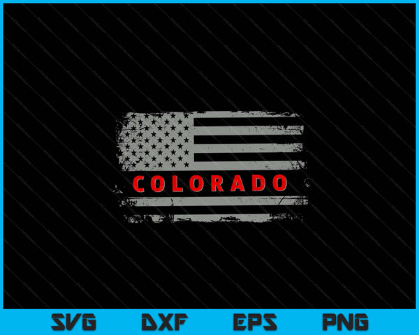 Luv Tee USA Colorado American State 4th Of July SVG PNG Digital Printable Files