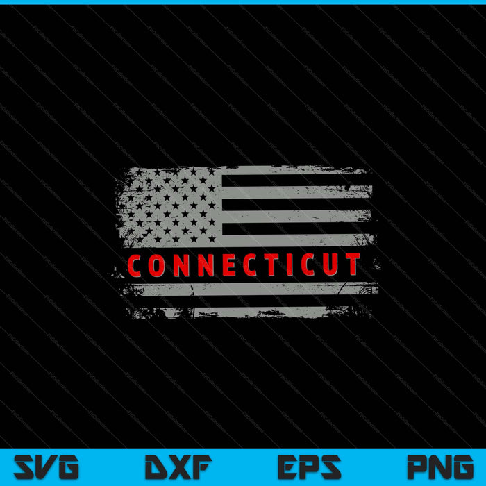 Luv USA Connecticut American state 4th of July SVG cut file