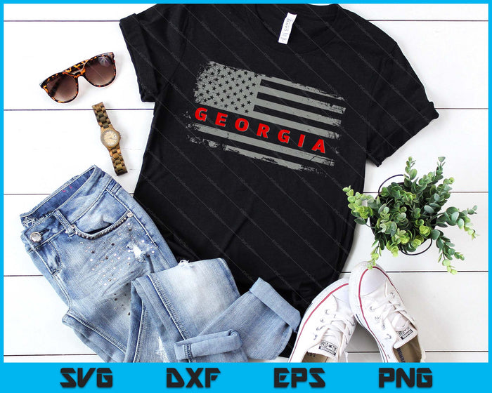 Luv Tee USA Georgia 4th Of July Usa State SVG PNG Digital Printable Files