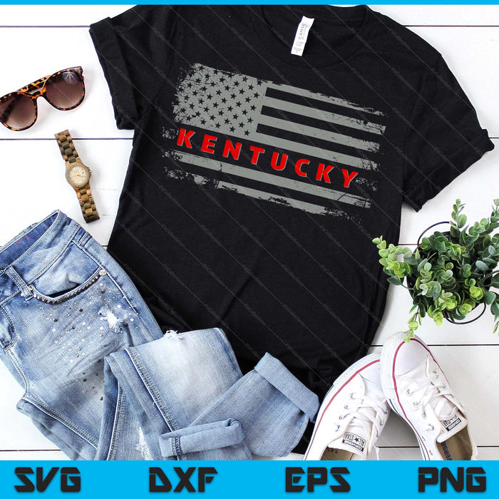 Luv Tee USA Kentucky American State 4th Of July SVG PNG Digital Printable Files