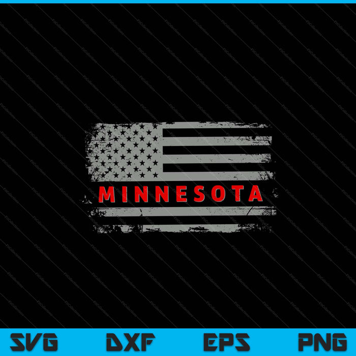 Luv USA Minnesota American state 4th of July SVG cut file