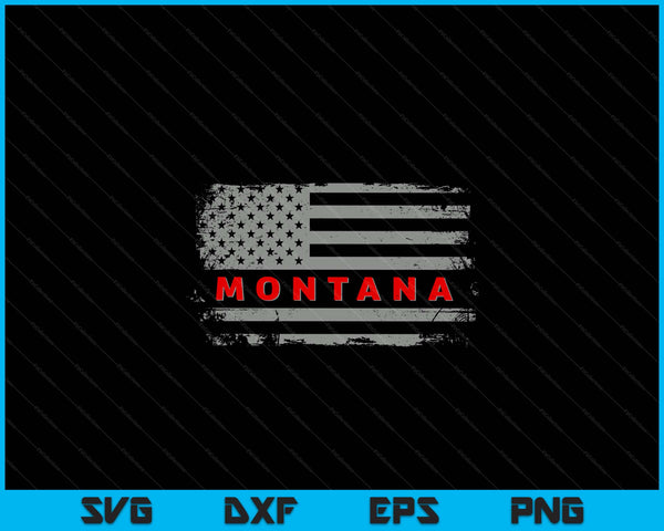 Luv USA Montana American state 4th of July SVG cut file
