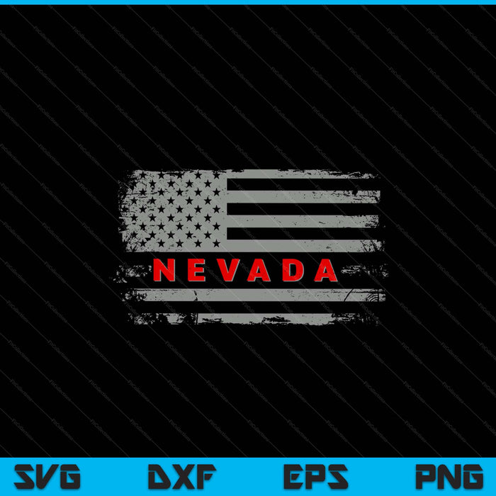 Luv USA Nevada American state 4th of July SVG cut file