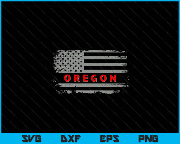 Luv USA Oregon American state 4th of July SVG cut file