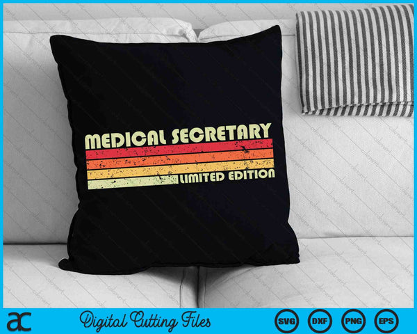 MEDICAL SECRETARY Funny Job Title Profession Birthday SVG PNG Files