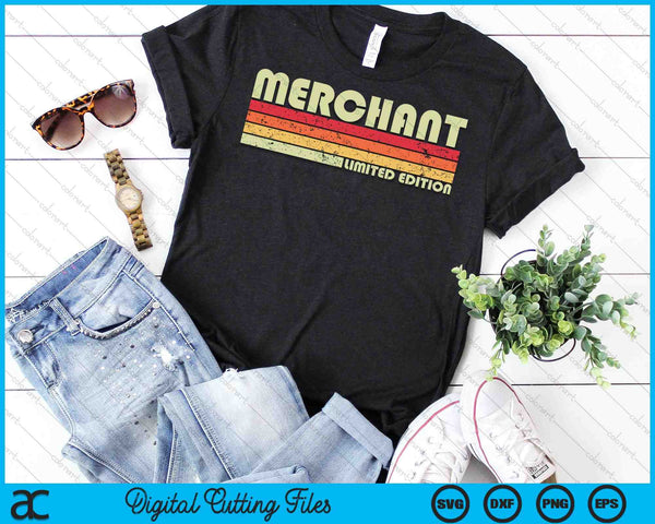 COMERCIANTE Divertido Título de Trabajo Profesión Cumpleaños Trabajador SVG PNG Cortando Archivos Imprimibles - on a t-shirt