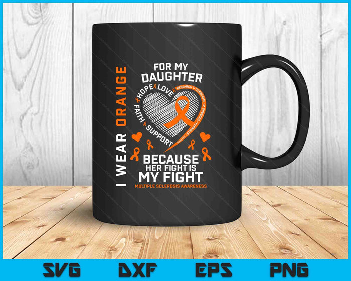 MS Shirts Wife Multiple Sclerosis Shirt Men MS Awareness SVG PNG Digital Printable Files