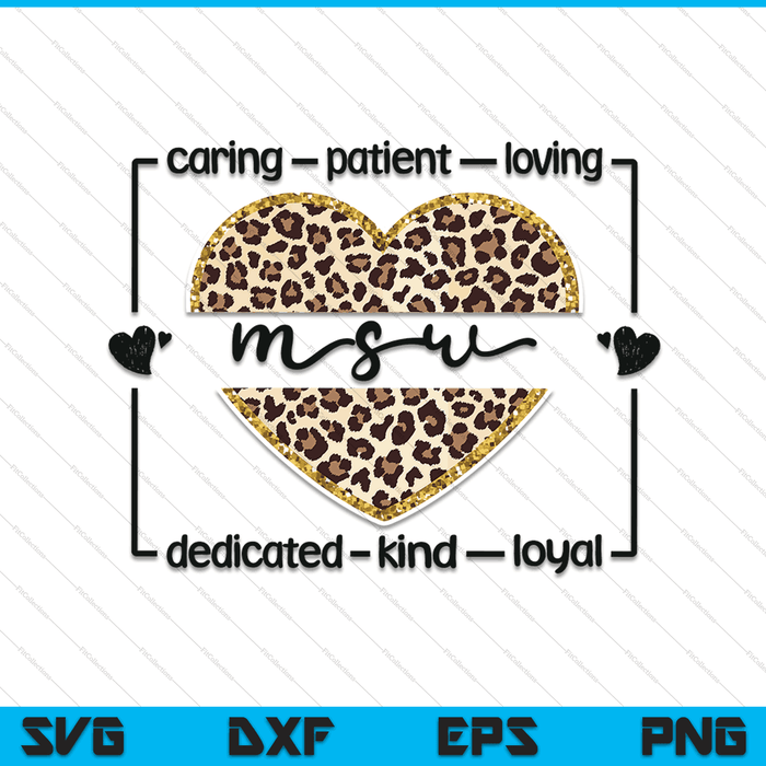 MSW appreciation social worker graduation master's degree SVG PNG cut file for Cricut