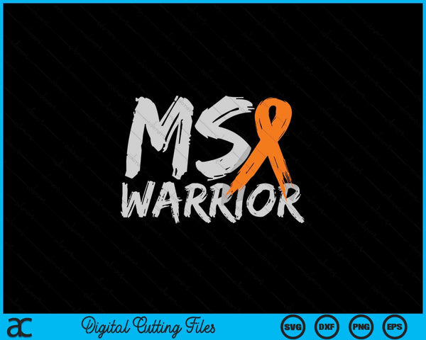 Ms warrior multiple sclerosis awareness month SVG cut file