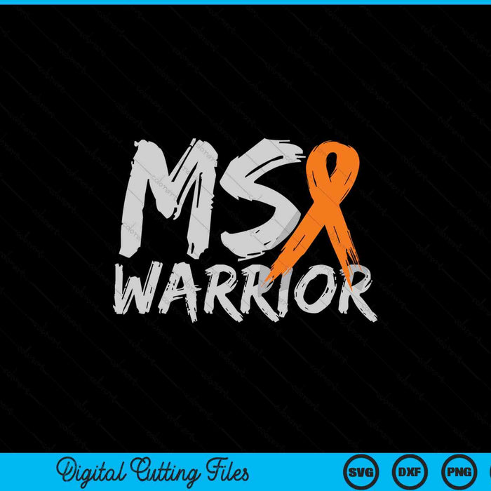 Ms warrior multiple sclerosis awareness month SVG cut file