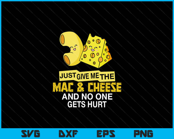 Mac And Cheese Gift Macaroni Cheesy Noodle SVG PNG Digital Printable Files