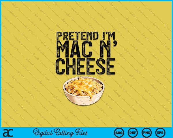 Mac n Cheese Boy Girl Macaroni and Cheese Halloween Costume SVG PNG Digital Printable Files