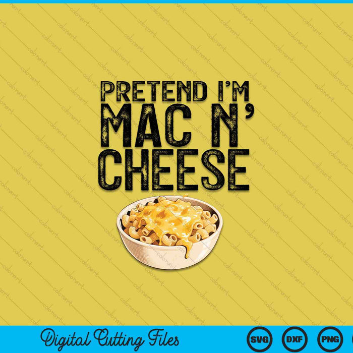 Mac n Cheese Boy Girl Macaroni and Cheese Halloween Costume SVG PNG Digital Printable Files