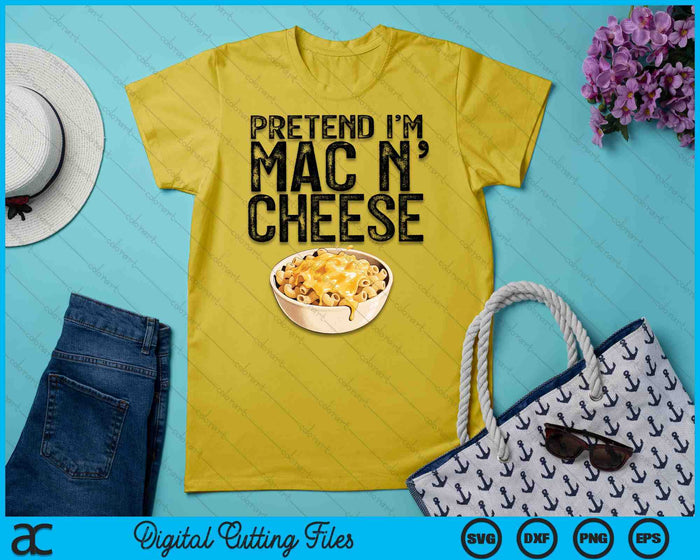 Mac n Cheese Boy Girl Macaroni and Cheese Halloween Costume SVG PNG Digital Printable Files