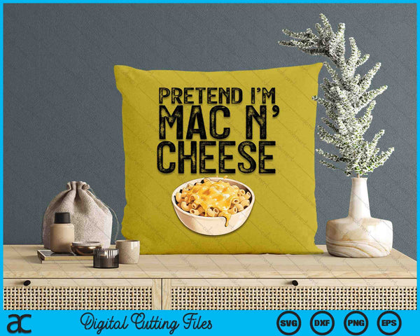 Mac n Cheese Boy Girl Macaroni and Cheese Halloween Costume SVG PNG Digital Printable Files