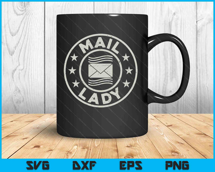 Mail Lady Postal Worker Appreciation Stamp World Post Day SVG PNG Digital Printable Files