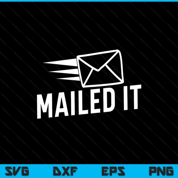 Mailed it postman for mail carrier workers SVG cut file