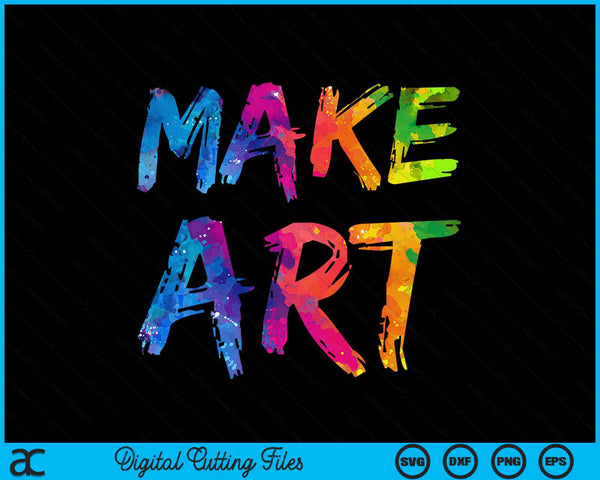 Maak kunstschilder kunstenaar leraar kunstzinnige SVG PNG digitale snijbestanden