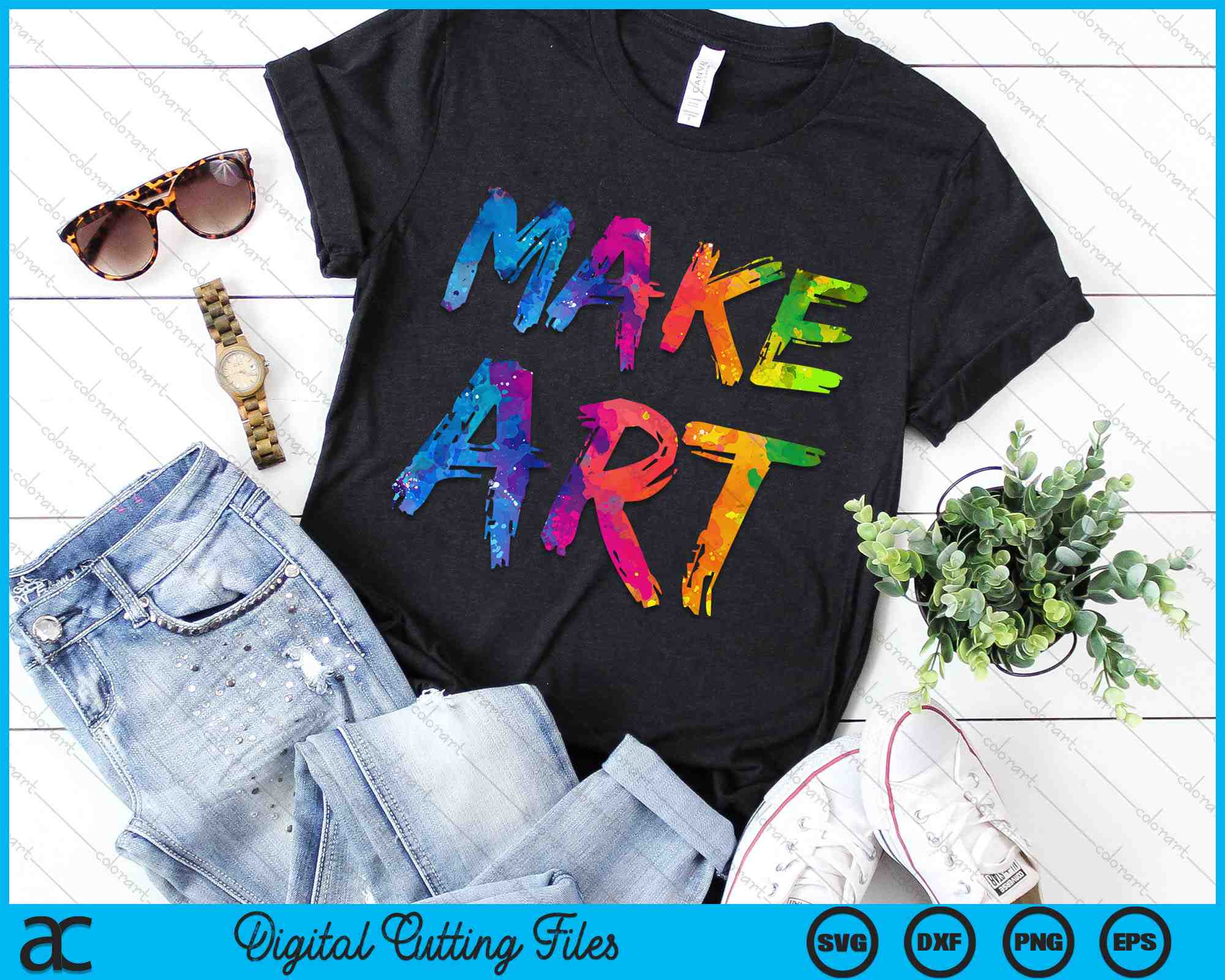 Make Art Painter Artist Teacher Artsy SVG PNG Digital Cutting Files ...