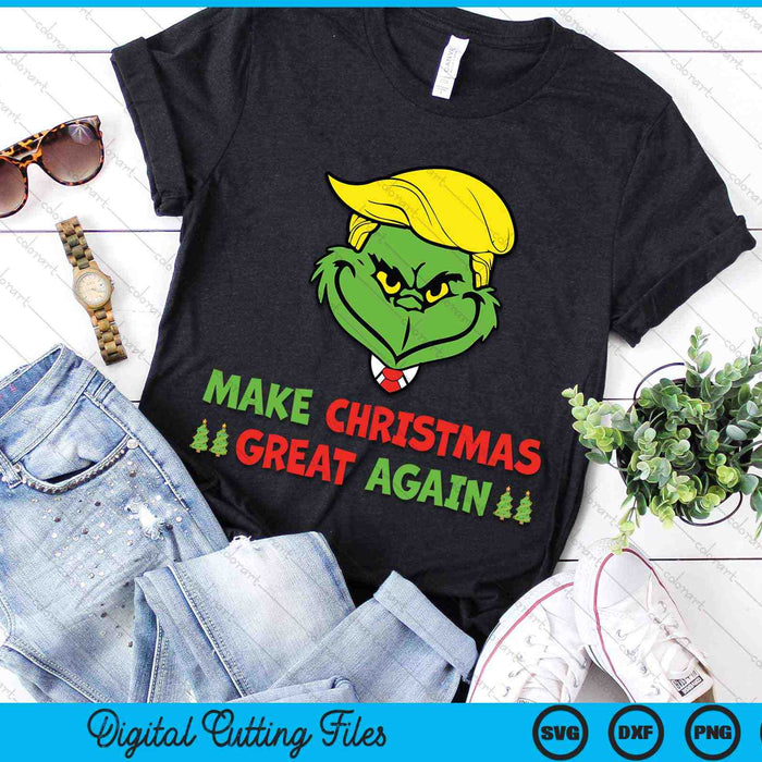 Make Christmas Great Again Donald Trump SVG PNG Digital Cutting Files