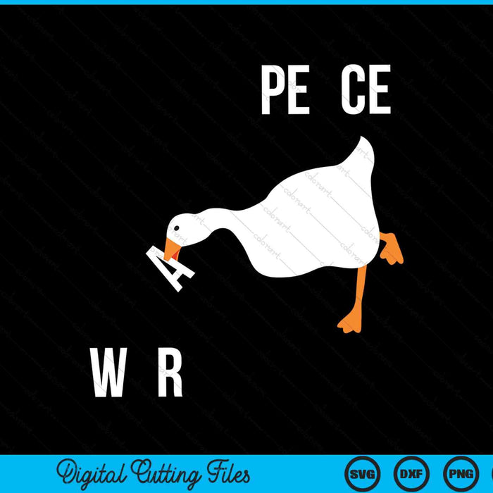 Make war not peace meme untitled meme goose want wars SVG cut file