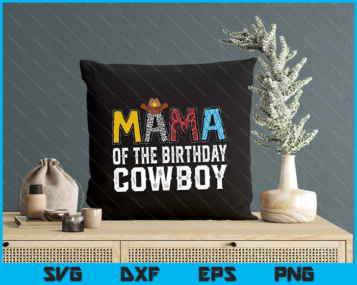 Mama 1st Birthday Cowboy Western Mama Birthday Boy SVG PNG Digital Printable Files